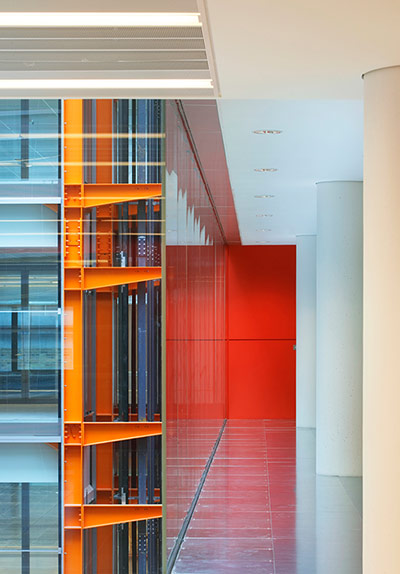 Broadcasting House: Detail from the main atrium in Broadcasting house