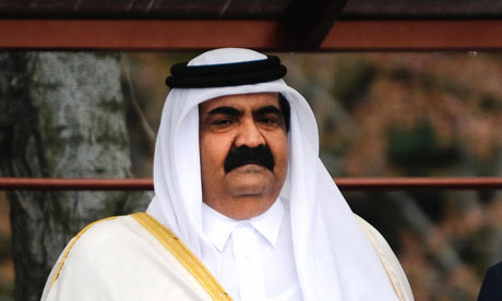Sheikh Hamad bin Khalifa al-Thani, the emir of Qatar, last year pushed for the Arab League to suspend Syria. 