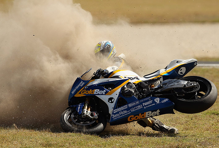 Best of the week: Michel Fabrizio crashes his Superbike at Phillip Island