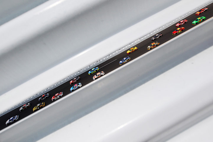 Best of the week: Carl Edwards leads the field during the NASCAR Sprint Cup Series