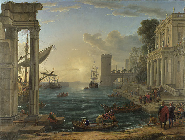 Turner Inspired: Seaport with the Embarkation of the Queen of Sheba