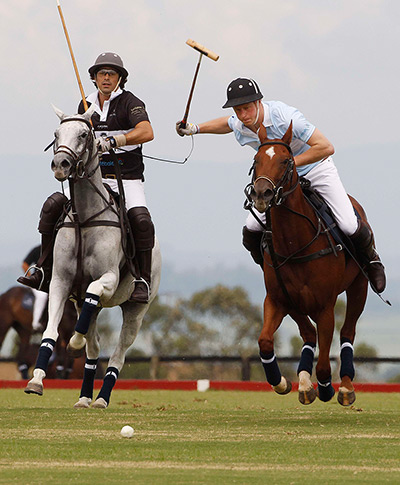 Prince Harry on tour: Prince Harry challenges Nacho Figueras of Argentina 