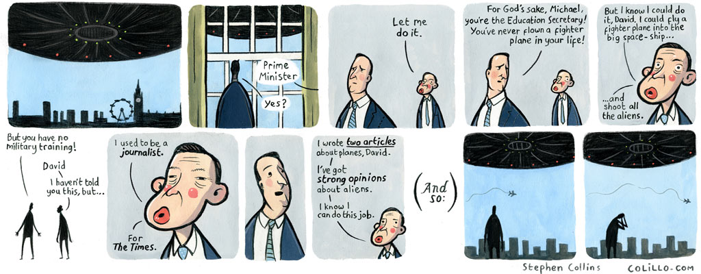 Independence Day - Coalition govt style - Stephen Collins cartoon -  Guardian : r/unitedkingdom
