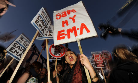Students EMA protest