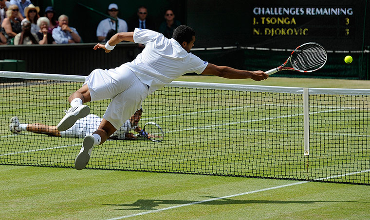 TJ SJA: Jo-Wilfried Tsonga versus Novak Djokovic at Wimbledon
