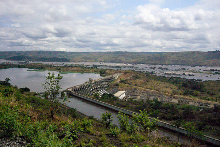 Dams:  Inga dam on the Congo River