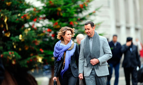 Bashar al-Assad and his wife,