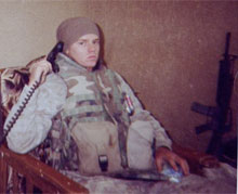 Ross Caputi in Fallujah, Iraq, 2004