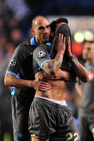 Tuesday Champions League: The defeat is too much for Napoli's Ezequiel Ivan Lavezzi