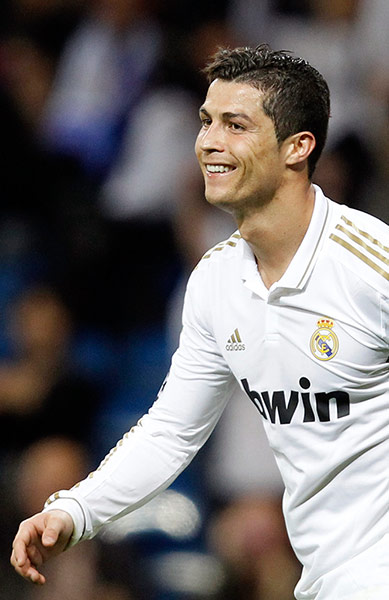 Tuesday Champions League: Real Madrid's Ronaldo celebrates after scoring against CSKA Moscow
