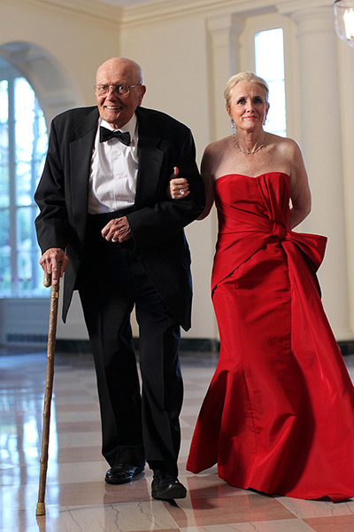 State dinner fashion: US Congressman John Dingell and his wife Deborah