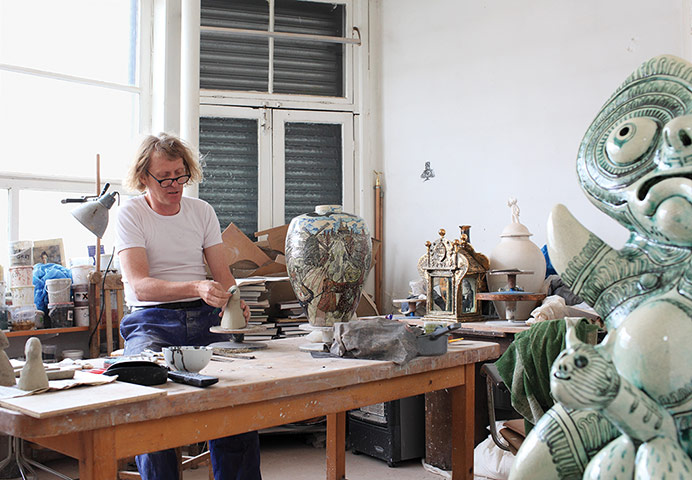 Artists: Grayson Perry in his studio