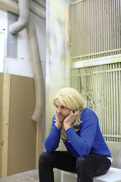 Artists: Gavin Turk in his studio