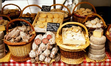 Artisanal sausages and cheese