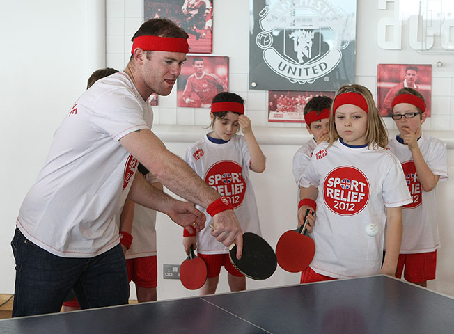 footy: Manchester United Sports Relief Event