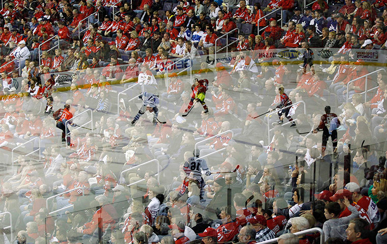 Best of the week: Fans at the Washington Capitals versus Toronto Maple Leafs NHL game