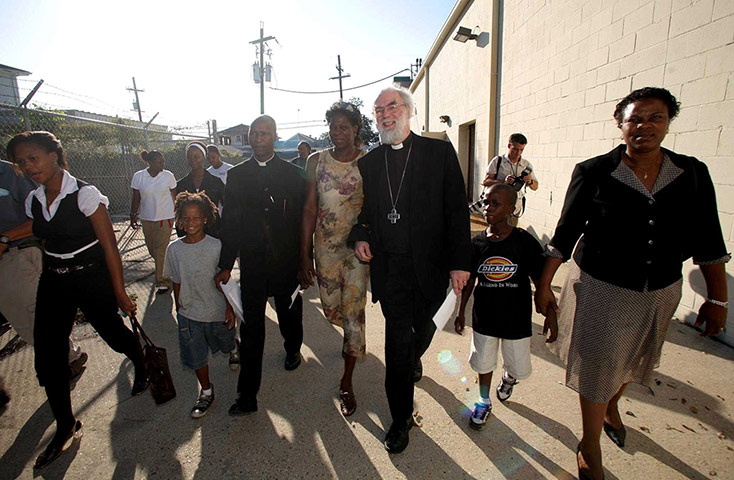 Dr Rowan Williams: Dr Williams visits the Lower 9th Ward in New Orleans, Hurricane Katrina