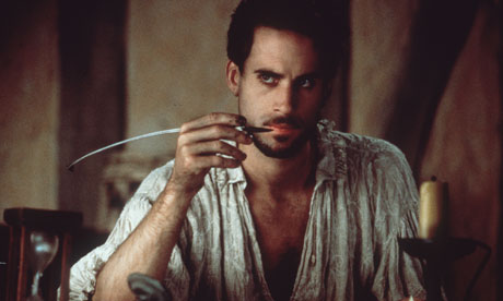Jospeh Fiennes as the bard in Shakespeare in Love.