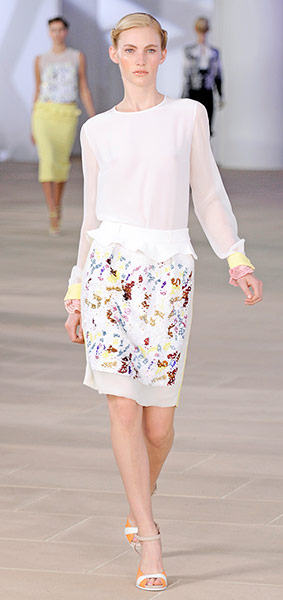 key trends: peplum: Preen catwalk