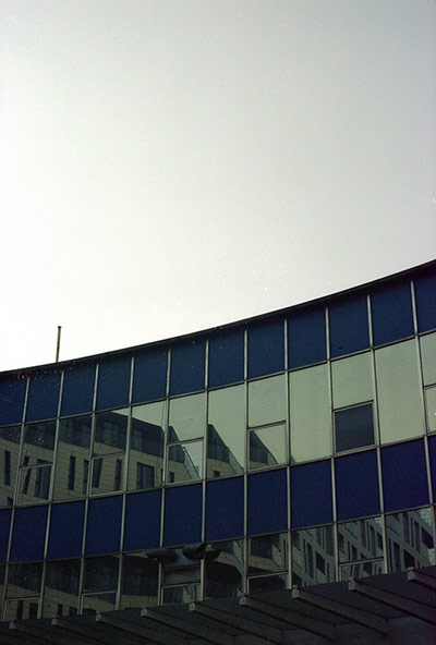 Tom Gifford: Tom Gifford participates in the photographing reflections assignment