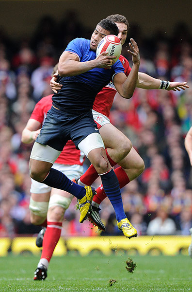 Wales v France: Wesley Fofana catches under pressure from George North