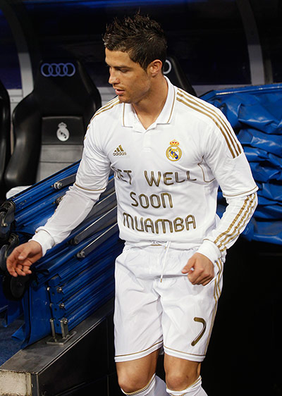 Muamba get well messages: Cristiano Ronaldo shows his support for Muamba