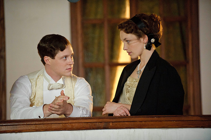 Titanic: Perdita Weeks as Georgina and Noah Reid as Harry Widener
