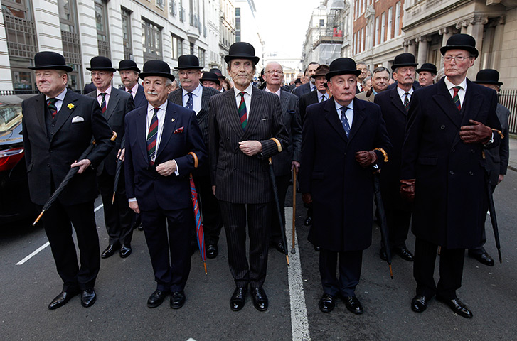 24 hours in pictures: London, UK: Members of the 'In and Out' club