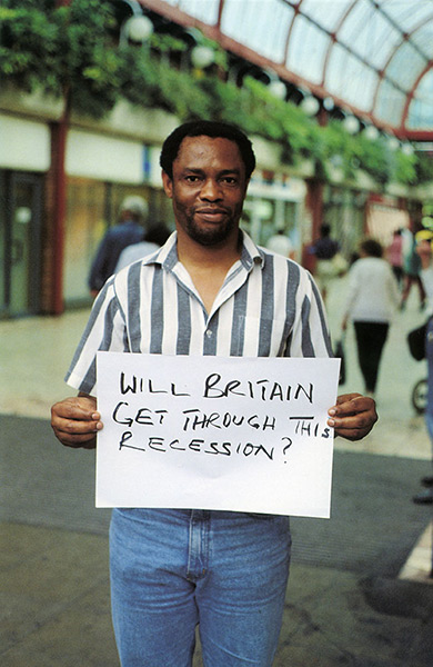 Gillian Wearing: Will Britain get through this recession?