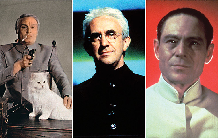 Fifty years of Bond style: Blofeld, Elliot Carver and Dr No