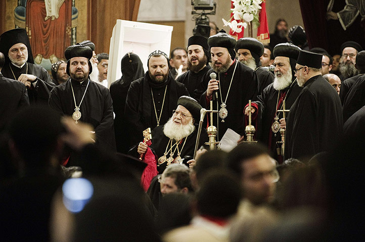 Pope Shenouda Funeral: Coptic priests offer prayers at the funeral