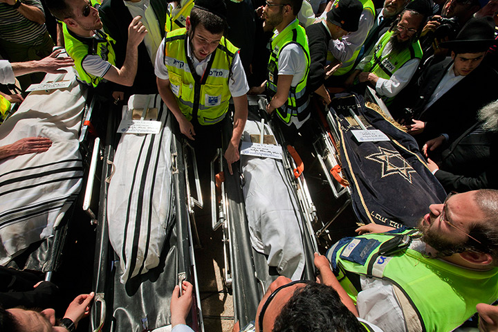 24 hours in pictures: Israeli funeral services gather around four Israelis killed in Toulouse