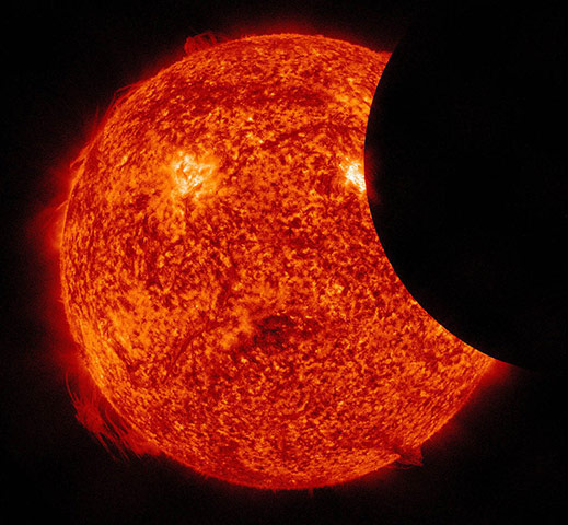 Month in space: Partial Solar Eclipse Observed By SDO