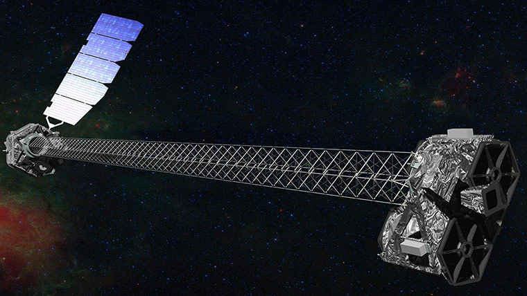 Month in space: Artist's concept of NuSTAR on orbit