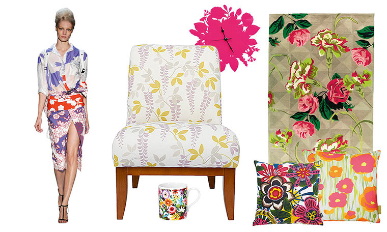 Interiors: fashion trend: Floral prints