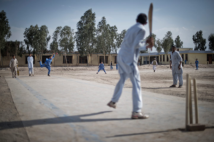 Jalalabad cricket: Khalil bowling