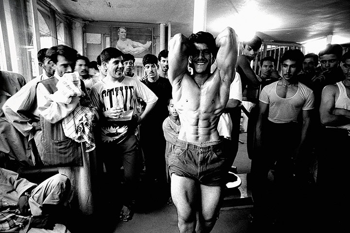 Sean Smith open weekend: body building club in Mazar-e Sharif in Afghanistan