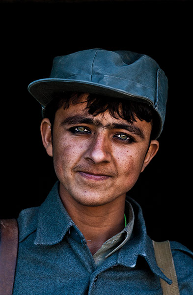 Sean Smith open weekend: Young Afghan police recruit