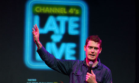 Paul MacInness doing a stand-up show at Late 'n Live