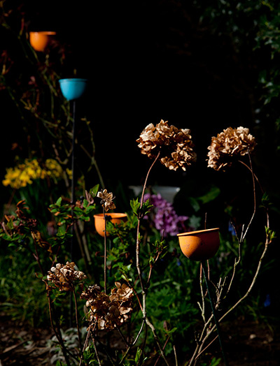 Pat Gregory found objects: Plastic Flowers