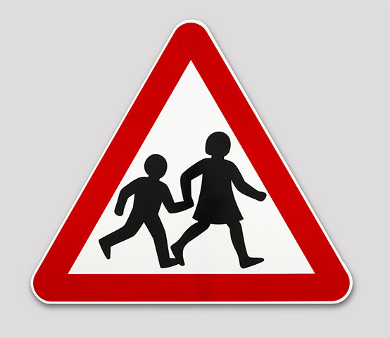 British Design at V&A: British Design at V&A - Children's Crossing Sign by Calvert & Kinneir