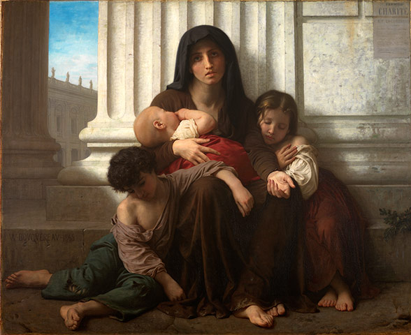 Children's Lives: William Adolphe Bouguereau, Charity, 1865, oil on canvas