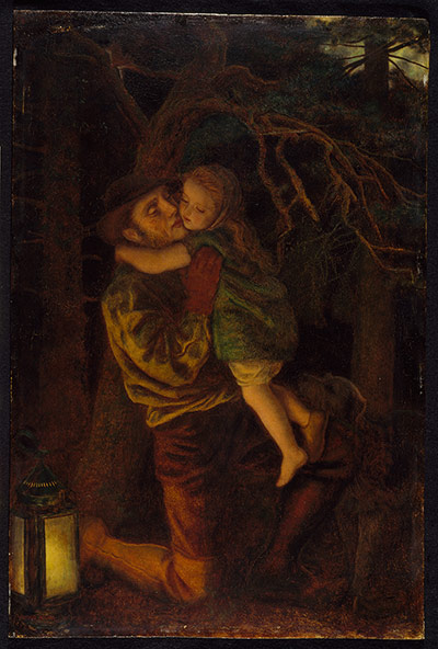Children's Lives: Arthur Hughes, The Lost Child, c1866, oil on canvas