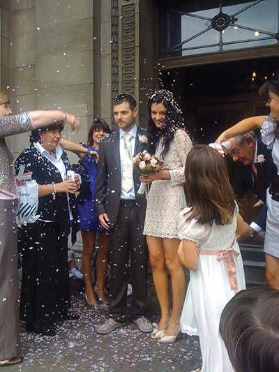 Mike Skinner: Marylebone registry office