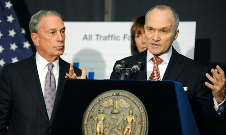 Michael Bloomberg and NYPD commissioner Ray Kelly