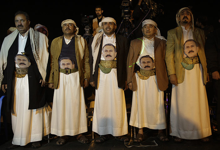 24 hours: Supporters of former Yemeni president Ali Abdullah Saleh