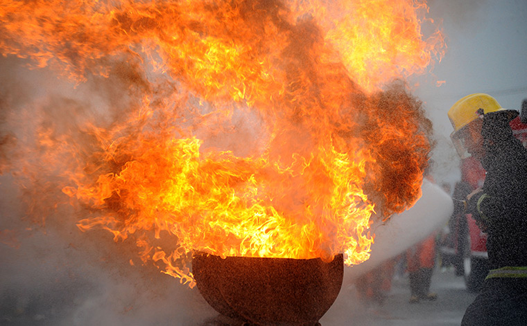 24 hours in pictures: Fire Fighting Olympics 