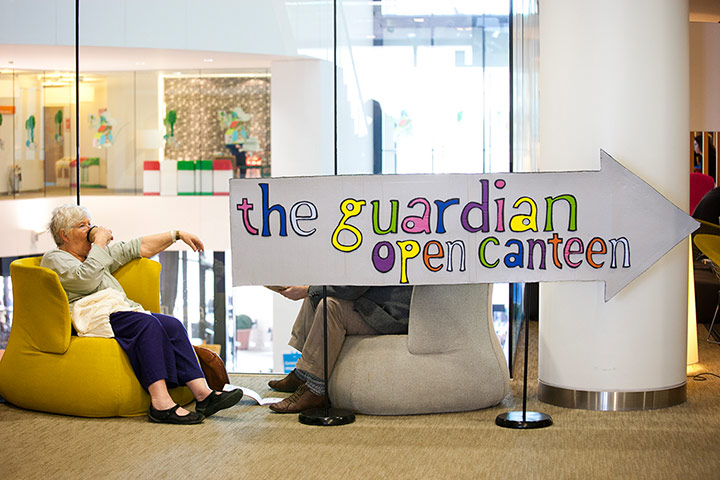 Guardian Open Weekend: The Guardian open canteen