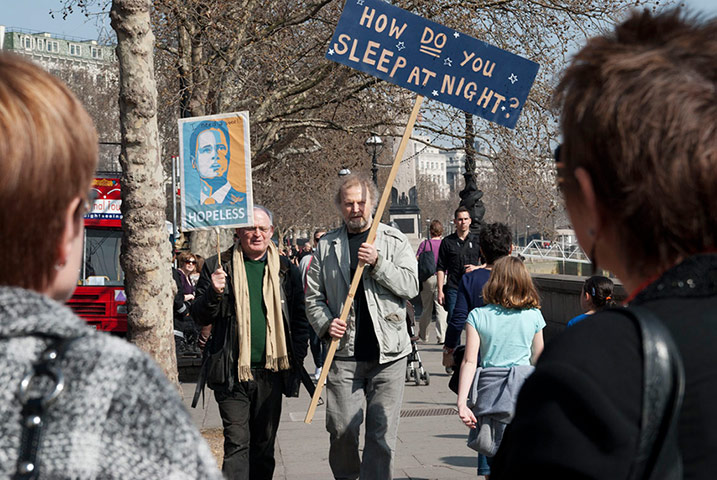 Placard gallery: Svein's placard prompted a range of answers