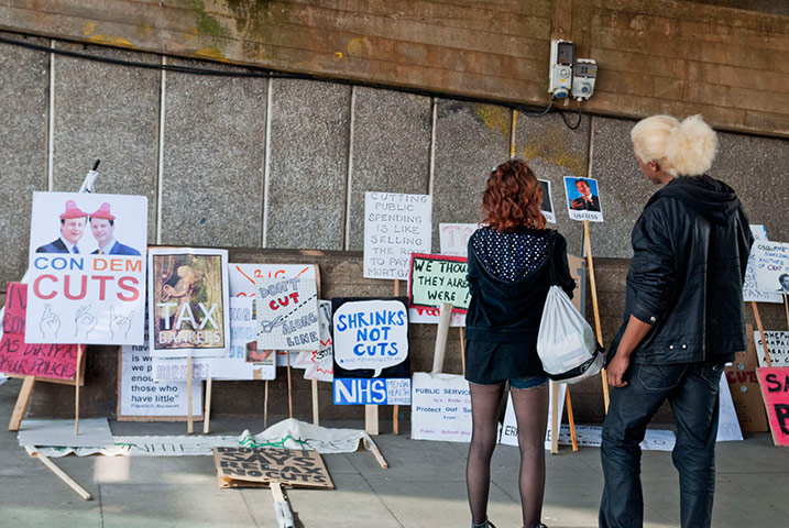 Placard gallery: Hundreds stopped by the exhibition